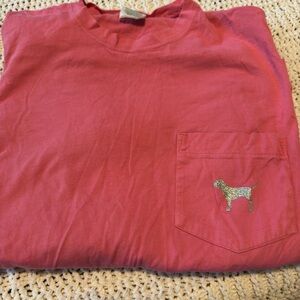 Pink xs long sleeve bedazzled tshirt